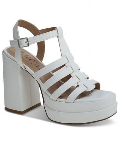 Orlah Fisherman Double Platform Sandals White $42.96 Shoes