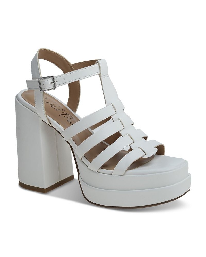 Orlah Fisherman Double Platform Sandals White $42.96 Shoes