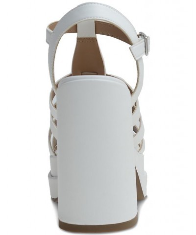 Orlah Fisherman Double Platform Sandals White $42.96 Shoes