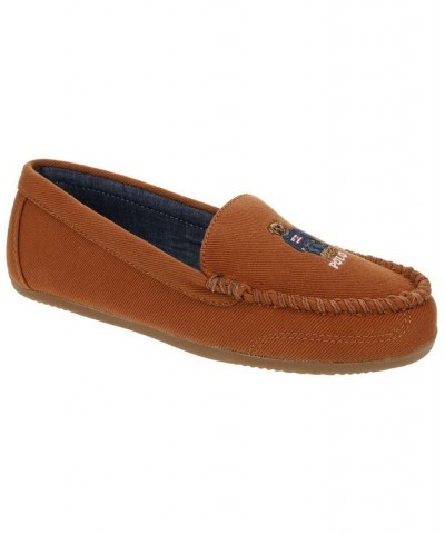 Women's American Bear Moccasin Slipper Brown $41.65 Shoes