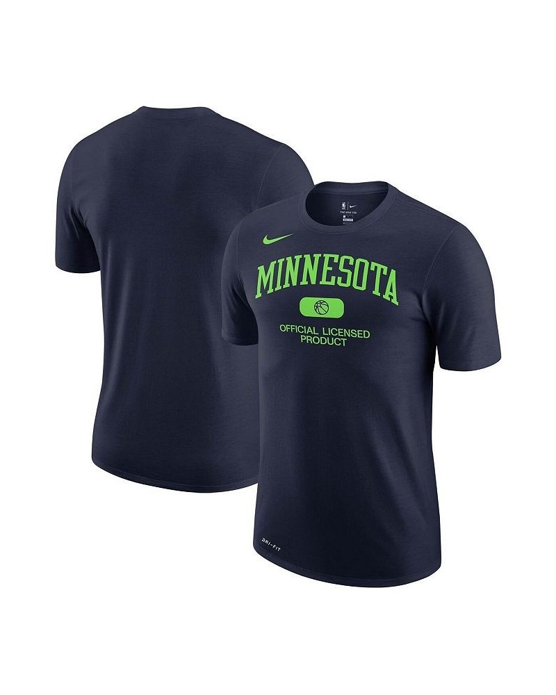 Men's Navy Minnesota Timberwolves Essential Heritage Performance T-shirt $18.45 T-Shirts