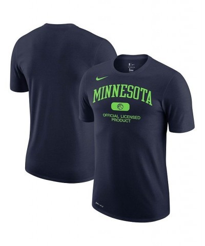 Men's Navy Minnesota Timberwolves Essential Heritage Performance T-shirt $18.45 T-Shirts