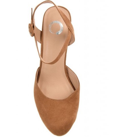 Women's Roslynn Platform Heels Tan/Beige $51.99 Shoes