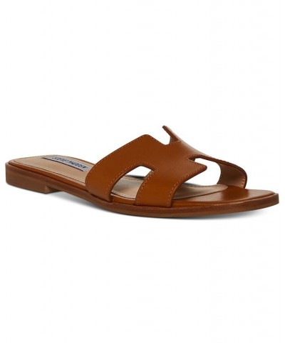 Women's Hadyn Slide Sandals Brown $39.16 Shoes