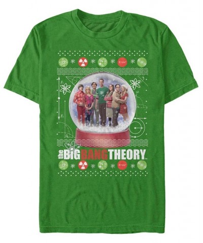 Men's Big Bang Theory Snow Globe Short Sleeve T-shirt Green $20.64 T-Shirts