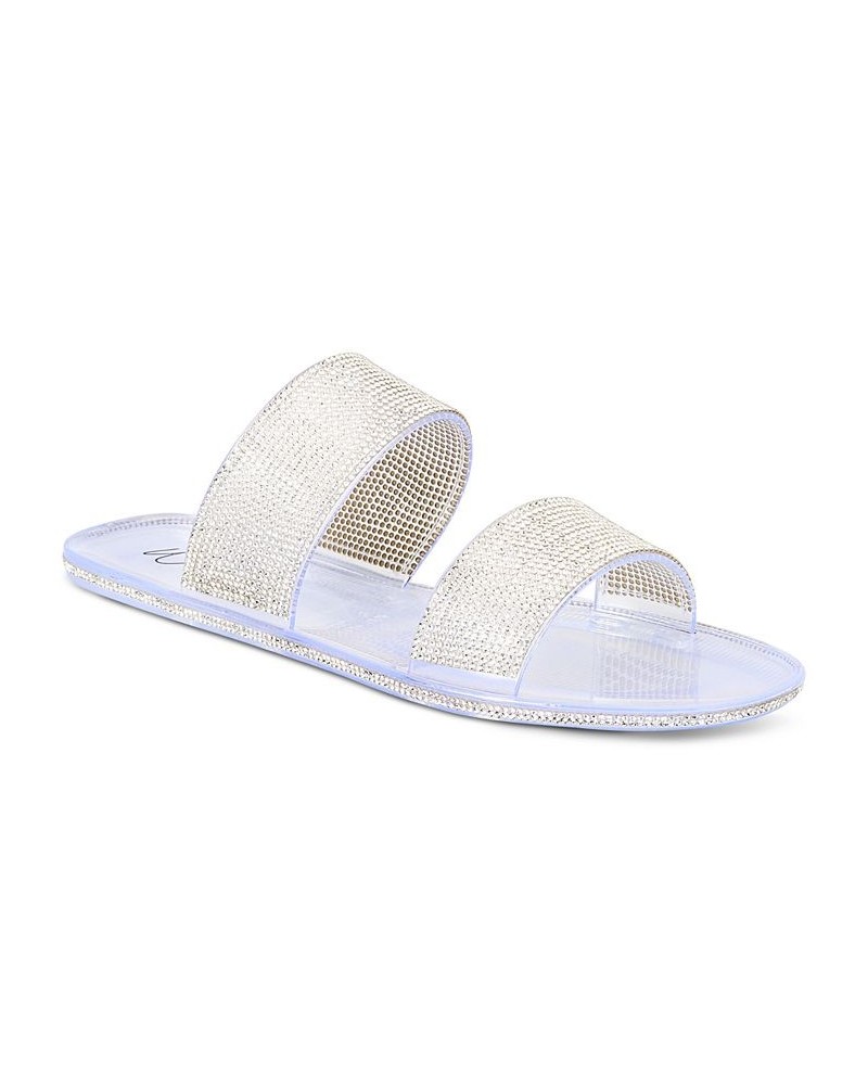 Juba Jelly Bling Flat Sandals White $11.38 Shoes