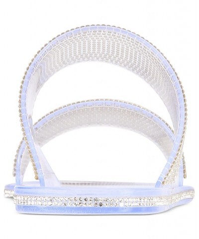 Juba Jelly Bling Flat Sandals White $11.38 Shoes