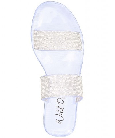 Juba Jelly Bling Flat Sandals White $11.38 Shoes