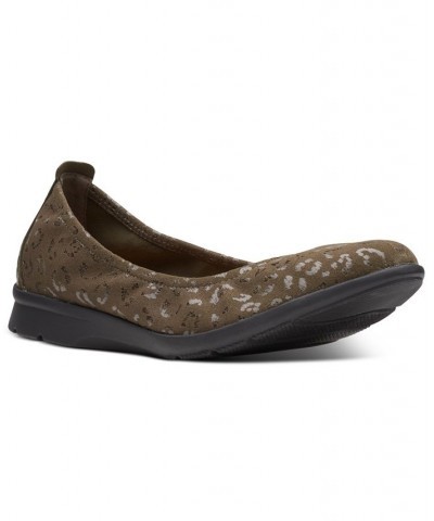 Women's Jenette Ease Slip-On Flats Olive Interest $44.00 Shoes