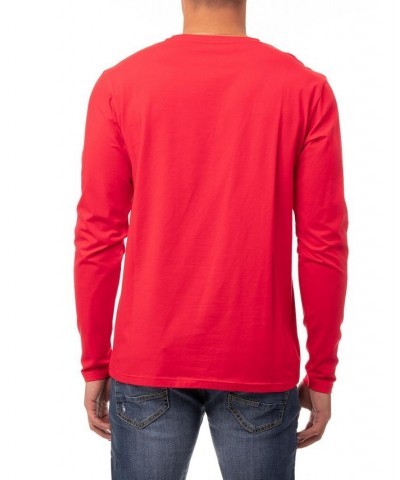 Men's Soft Stretch Crew Neck Long Sleeve T-shirt PD06 $19.60 T-Shirts