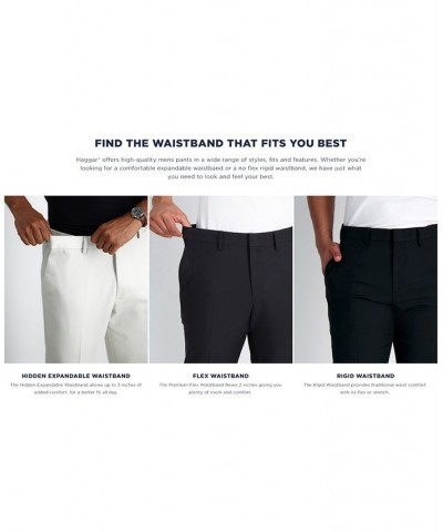 Men's Cool 18 PRO Classic-Fit Expandable Waist Flat Front Stretch Dress Pants PD04 $30.79 Pants