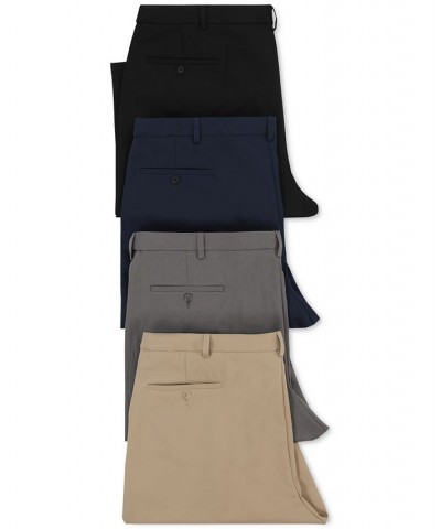 Men's Cool 18 PRO Classic-Fit Expandable Waist Flat Front Stretch Dress Pants PD04 $30.79 Pants