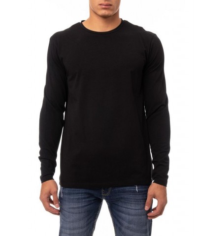 Men's Soft Stretch Crew Neck Long Sleeve T-shirt PD01 $19.60 T-Shirts