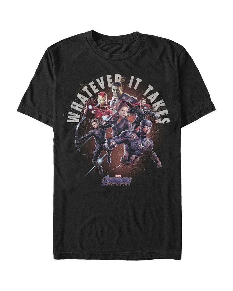 Marvel Men's Avengers Endgame Avengers Whatever It Takes Short Sleeve T-Shirt Black $16.10 T-Shirts