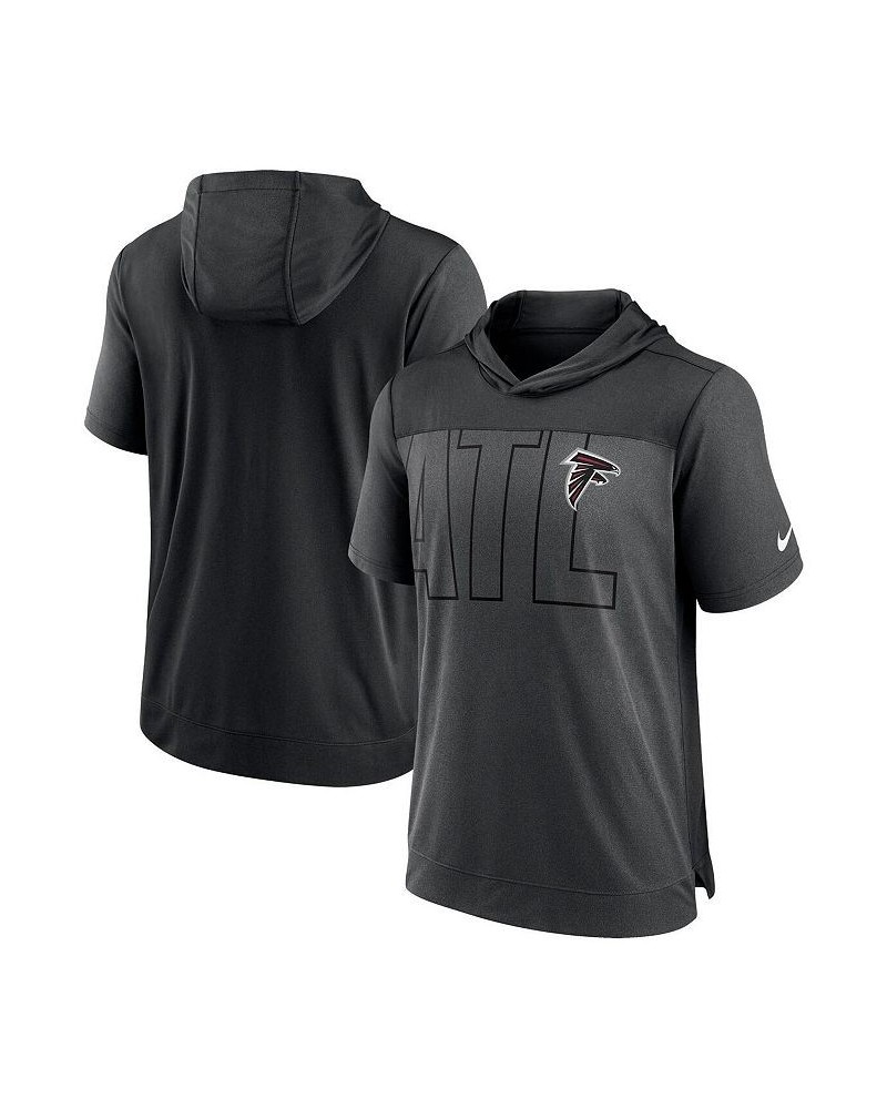 Men's Heathered Charcoal, Black Atlanta Falcons Performance Hoodie T-shirt $26.40 T-Shirts