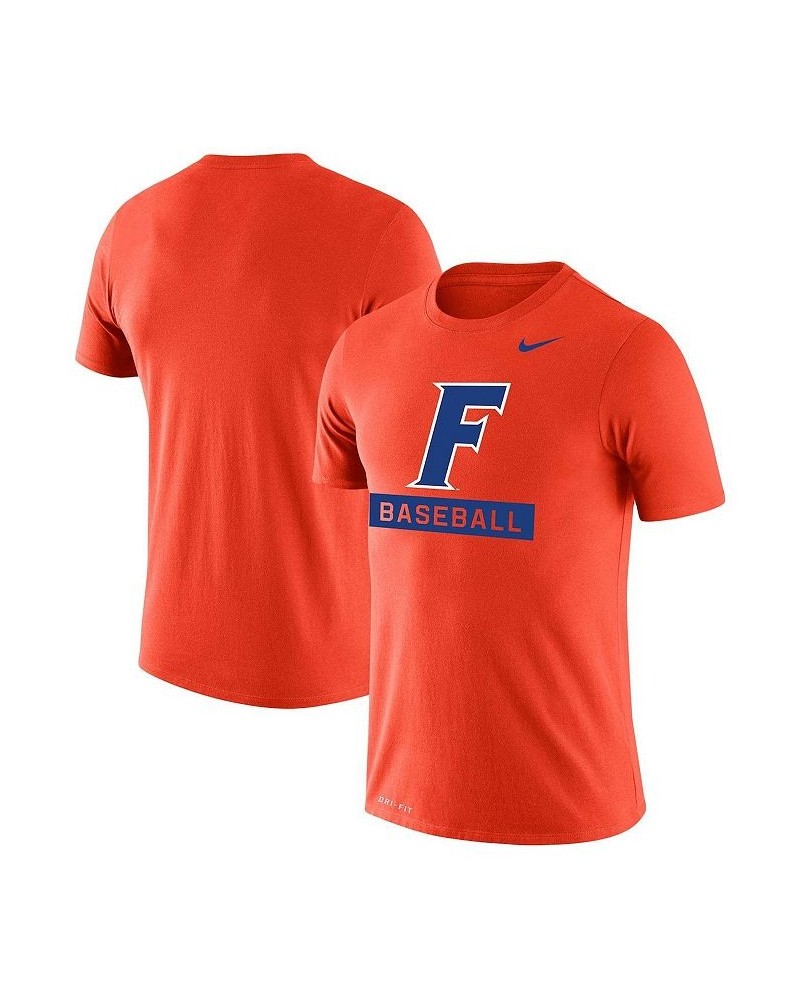 Men's Orange Florida Gators Baseball Logo Stack Legend Performance T-shirt $23.50 T-Shirts