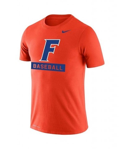 Men's Orange Florida Gators Baseball Logo Stack Legend Performance T-shirt $23.50 T-Shirts