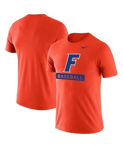 Men's Orange Florida Gators Baseball Logo Stack Legend Performance T-shirt $23.50 T-Shirts