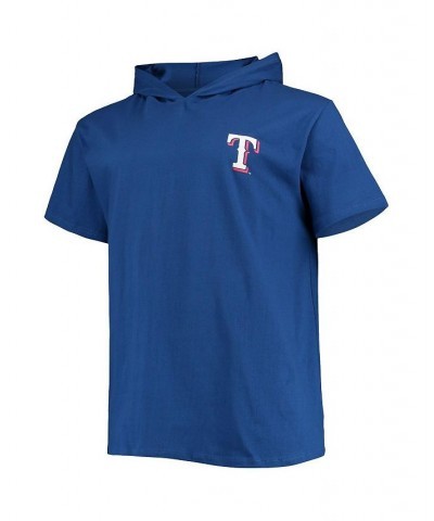 Men's Royal Texas Rangers Big and Tall Jersey Short Sleeve Pullover Hoodie T-Shirt $30.00 T-Shirts