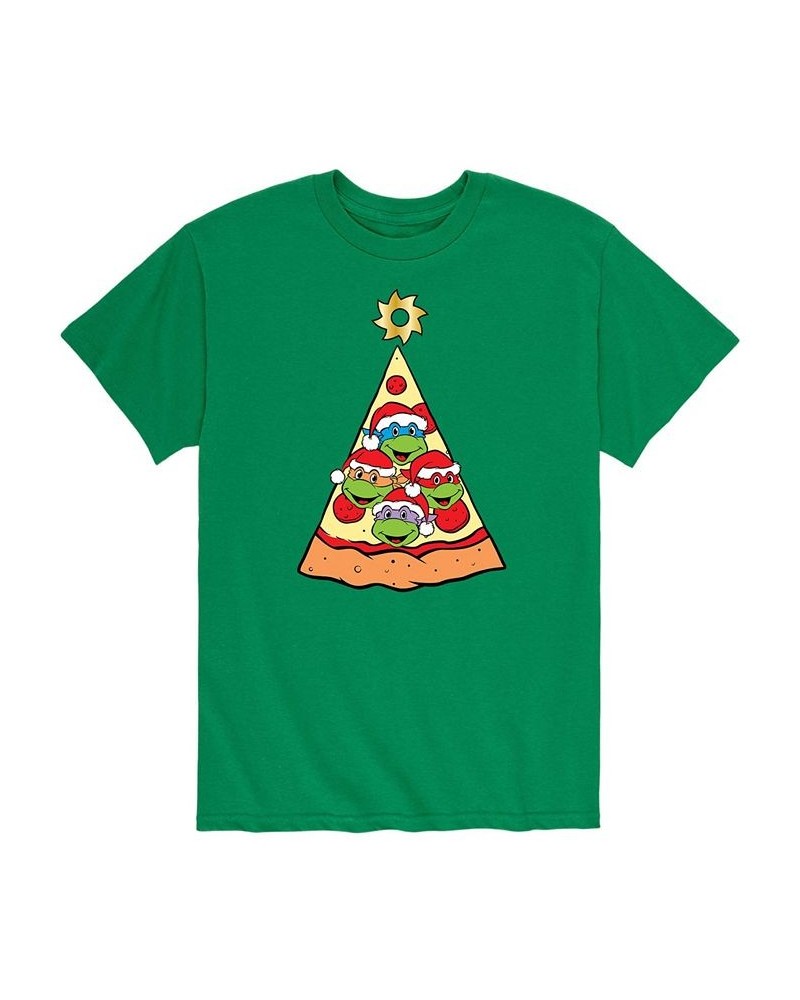 Men's Teenage Mutant Ninja Turtles Pizza Tree T-shirt Green $15.75 T-Shirts