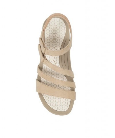 Women's Deena Wedge Sandal Tan/Beige $48.06 Shoes