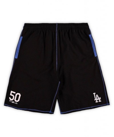 Men's Mookie Betts Black, Royal Los Angeles Dodgers Big and Tall Stitched Double-Knit Shorts $21.62 Shorts