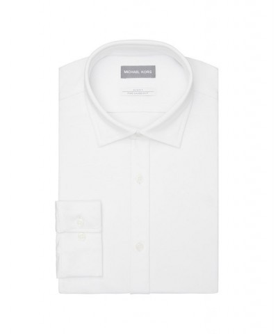 Men's Fine Gauge Knit Slim Fit Dress Shirt PD01 $22.48 Dress Shirts