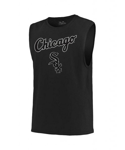 Men's Threads Black Chicago White Sox Softhand Muscle Tank Top $25.00 T-Shirts