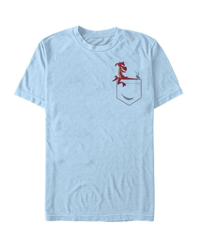 Men's Mushu and Crikee Short Sleeve Crew T-shirt Blue $16.45 T-Shirts