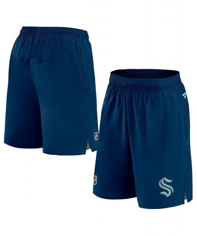 Men's Branded Deep Sea Blue Seattle Kraken Authentic Pro Rink Shorts $34.79 Shorts