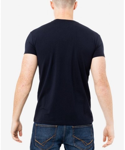 Men's Basic Henley Neck Short Sleeve T-shirt PD07 $17.39 T-Shirts