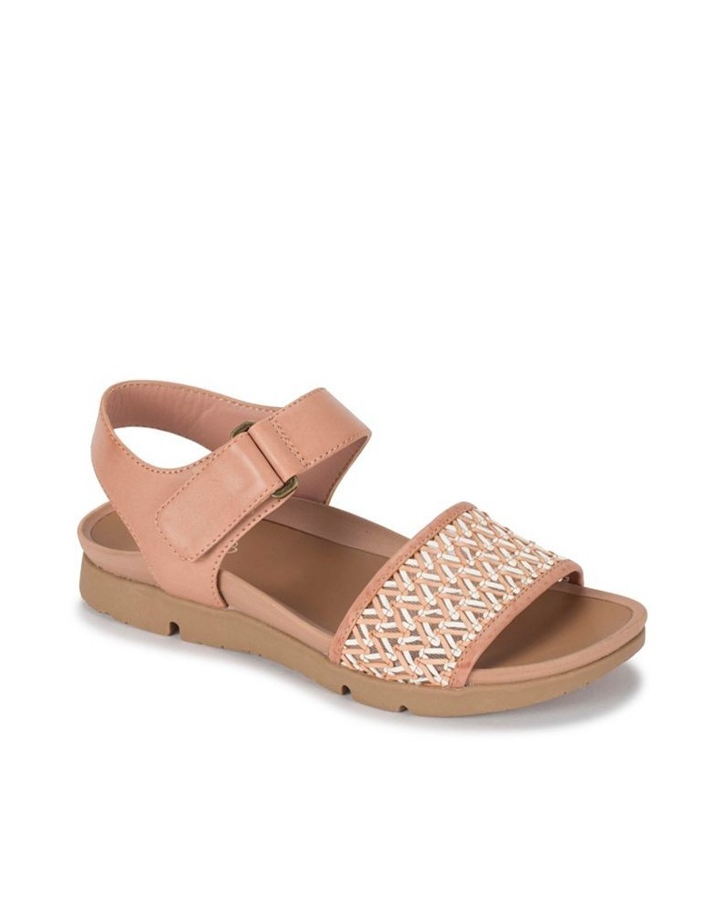 Holleen Flat Sandals Pink $33.97 Shoes