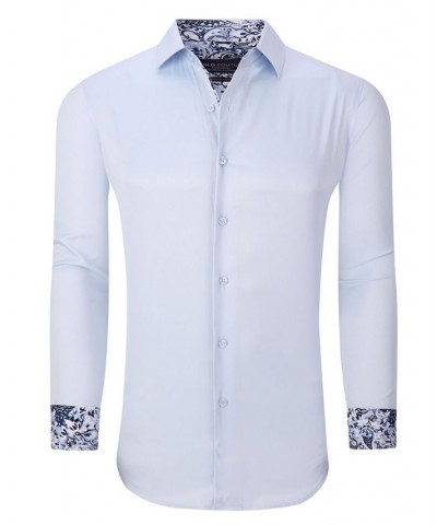 Men's Solid Slim Fit Wrinkle Free Stretch Dress Shirt $18.19 Dress Shirts