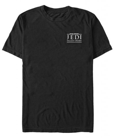 Star Wars Men's Jedi Fallen Order Left Chest Logo T-shirt Black $16.80 T-Shirts