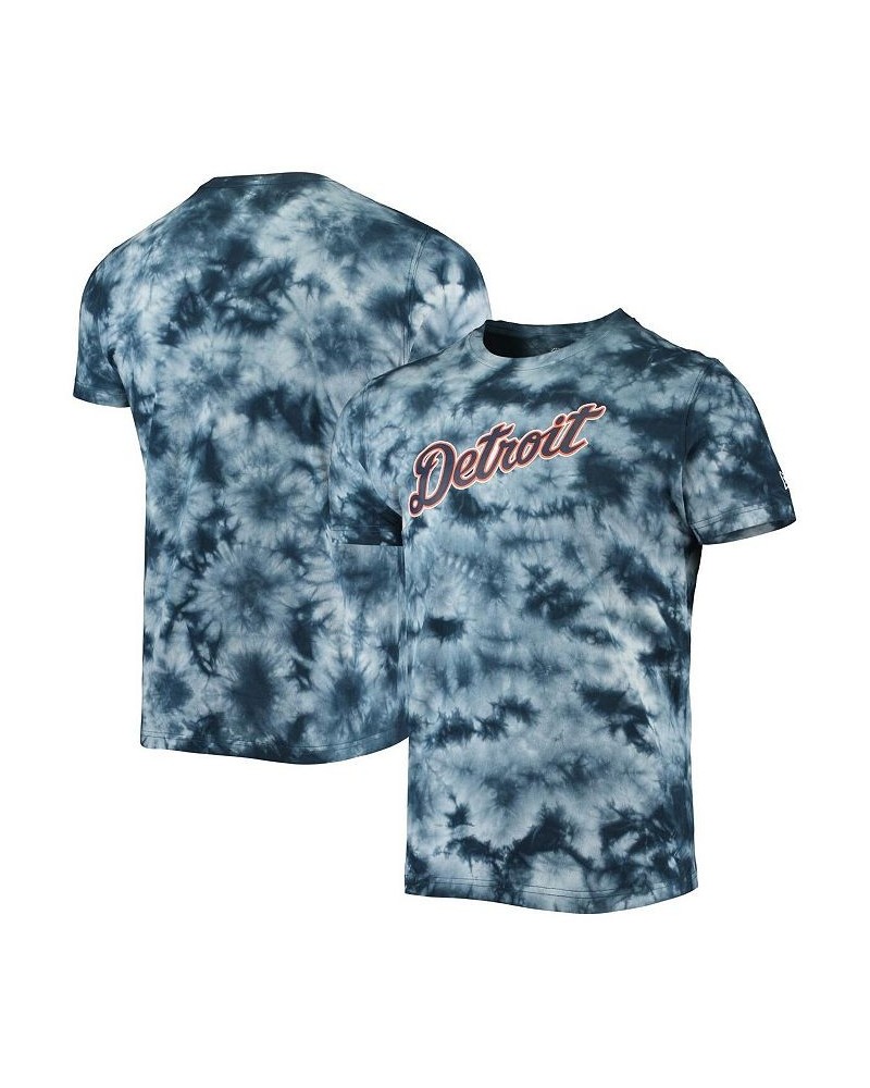 Men's Navy Detroit Tigers Team Tie-Dye T-shirt $27.72 T-Shirts