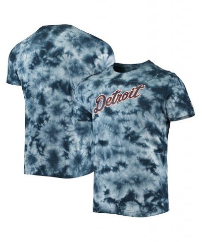 Men's Navy Detroit Tigers Team Tie-Dye T-shirt $27.72 T-Shirts