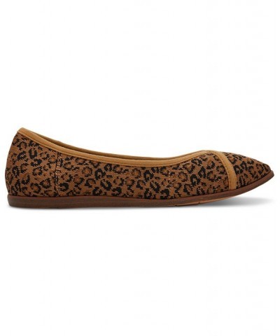 Women's Katie Knit Flats Brown $28.70 Shoes