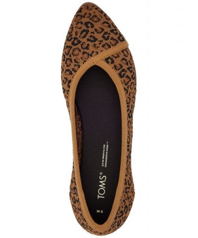 Women's Katie Knit Flats Brown $28.70 Shoes