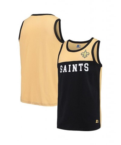 Men's Black, Gold New Orleans Saints Touchdown Fashion Tank Top $23.84 T-Shirts