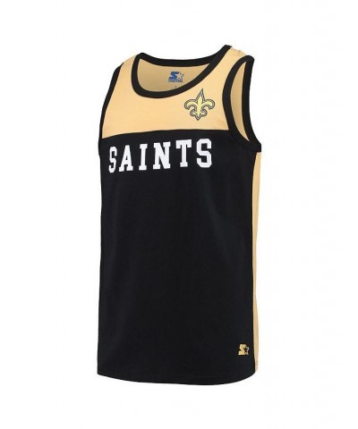 Men's Black, Gold New Orleans Saints Touchdown Fashion Tank Top $23.84 T-Shirts