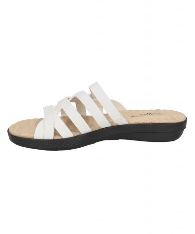 Women's Comfort Wave Sheri Slide Sandals White $27.95 Shoes