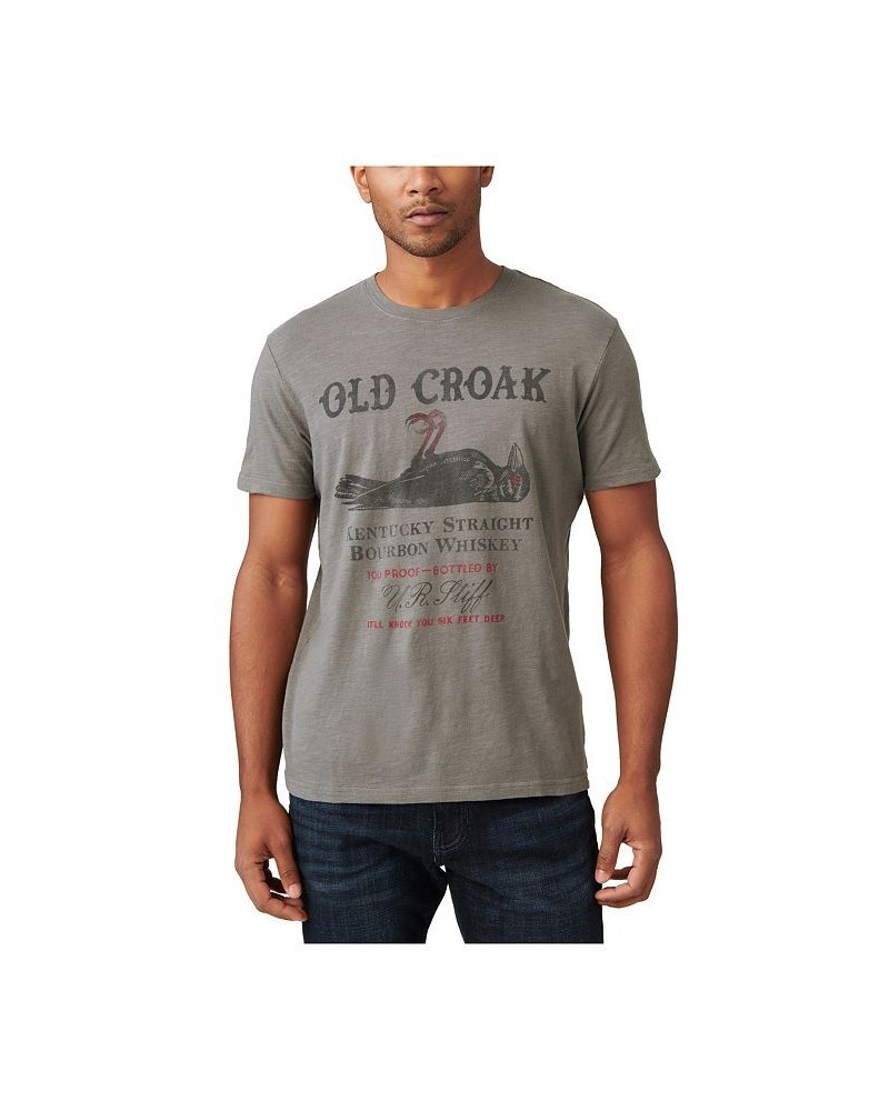 Men's Old Croak Crow Graphic Crewneck T-shirt $20.71 T-Shirts