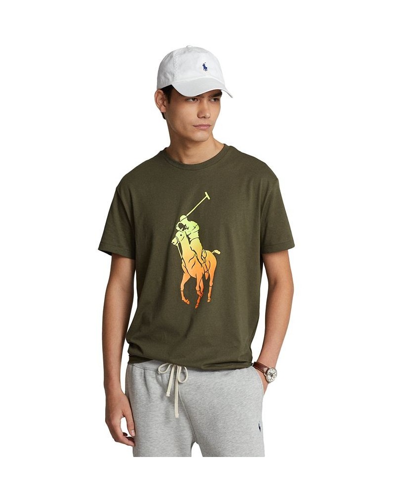 Men's Classic-Fit Big Pony Jersey T-Shirt Green $30.00 T-Shirts