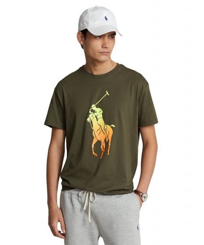 Men's Classic-Fit Big Pony Jersey T-Shirt Green $30.00 T-Shirts