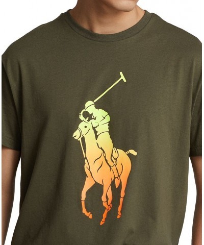 Men's Classic-Fit Big Pony Jersey T-Shirt Green $30.00 T-Shirts