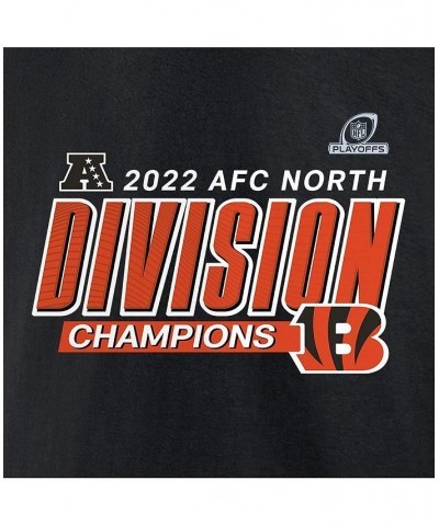 Men's Branded Black Cincinnati Bengals 2022 AFC North Division Champions Divide and Conquer T-shirt $22.50 T-Shirts