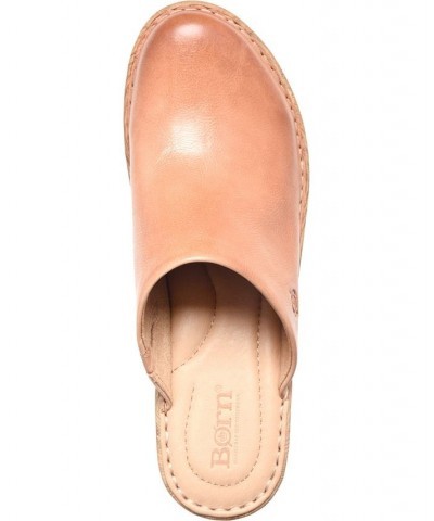 Women's Natalie Comfort Clog Shoe Tan/Beige $54.60 Shoes