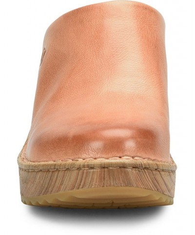 Women's Natalie Comfort Clog Shoe Tan/Beige $54.60 Shoes