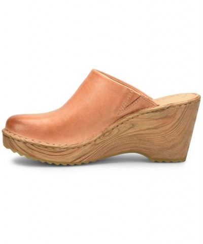 Women's Natalie Comfort Clog Shoe Tan/Beige $54.60 Shoes