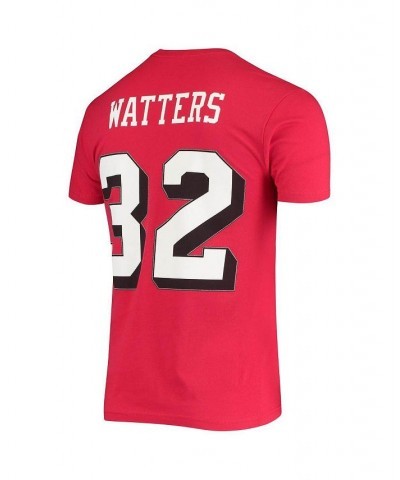 Men's Ricky Watters Scarlet San Francisco 49Ers Throwback Name and Number T-shirt $28.80 T-Shirts